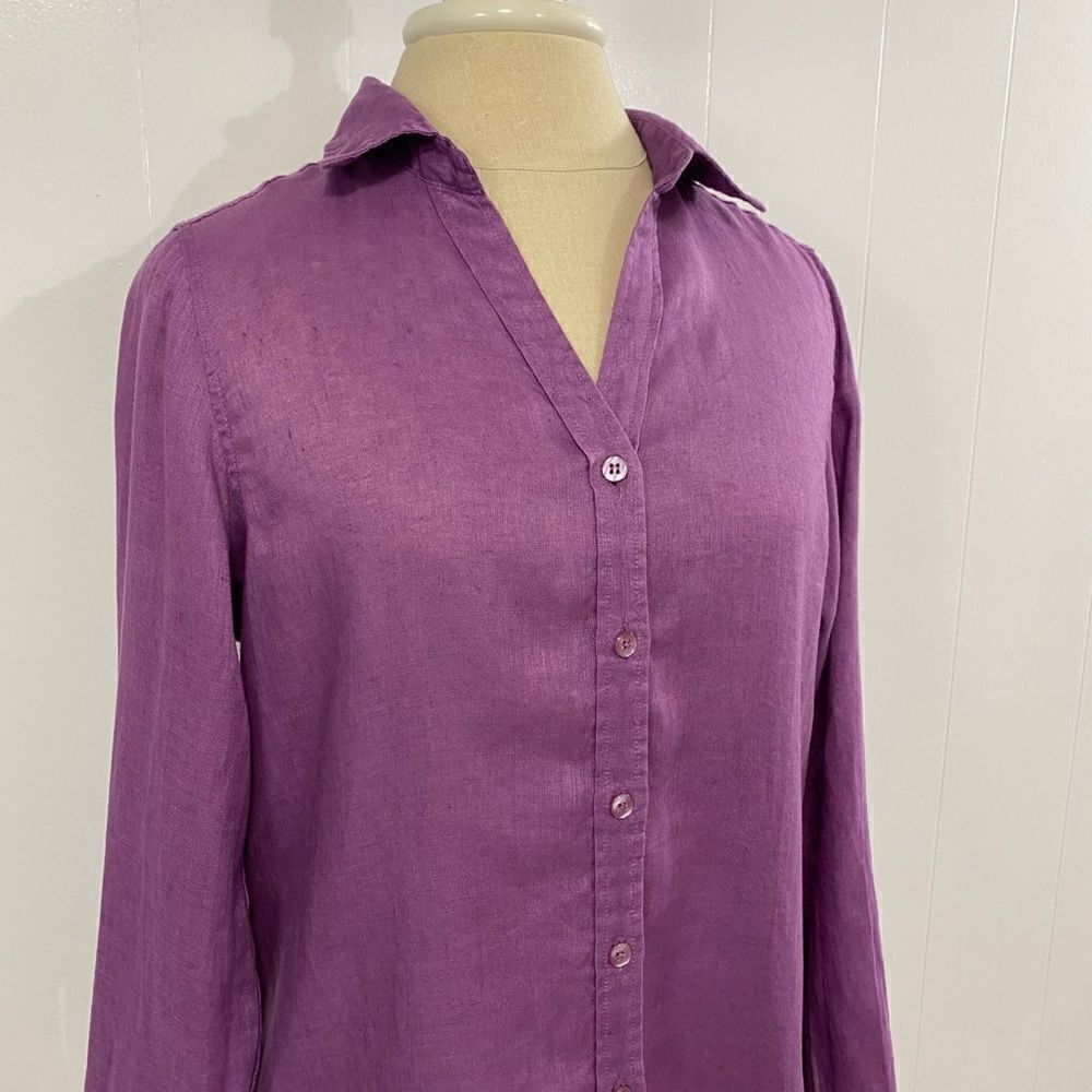 Purple Linen Tunic - Picture 5 of 14